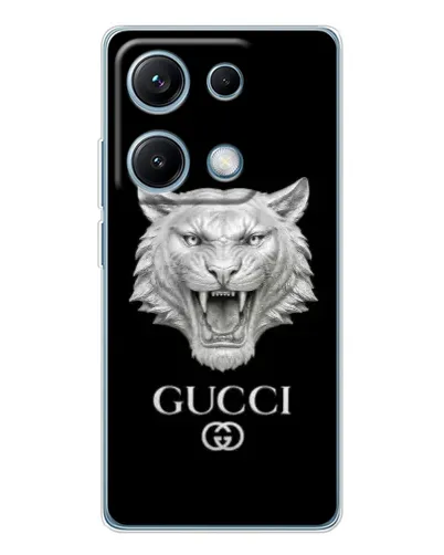 Чохол для Xiaomi Redmi Note 14S з картинкою «Gucci — срібний лев» Чохол для Xiaomi Redmi Note 14S з картинкою «Gucci — срібний лев»