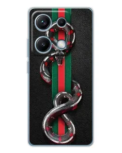 Чохол для Xiaomi Redmi Note 14S з картинкою «Gucci — змія на смузі»