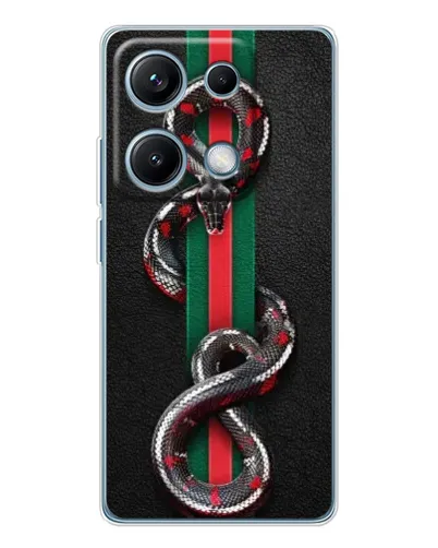 Чохол для Xiaomi Redmi Note 14S з картинкою «Gucci — змія на смузі» Чохол для Xiaomi Redmi Note 14S з картинкою «Gucci — змія на смузі»