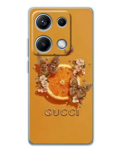 Чохол для Xiaomi Redmi Note 14S з картинкою «Gucci — золоті метелики» Чохол для Xiaomi Redmi Note 14S з картинкою «Gucci — золоті метелики»