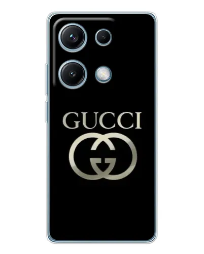 Чохол для Xiaomi Redmi Note 14S з картинкою «Gucci — золото на чорному» Чохол для Xiaomi Redmi Note 14S з картинкою «Gucci — золото на чорному»