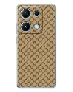 Чохол для Xiaomi Redmi Note 14S з картинкою «Gucci — класичний беж»