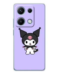 Чехол для Xiaomi Redmi Note 14S с картинкой «Kuromi — нежный фиолетовый»