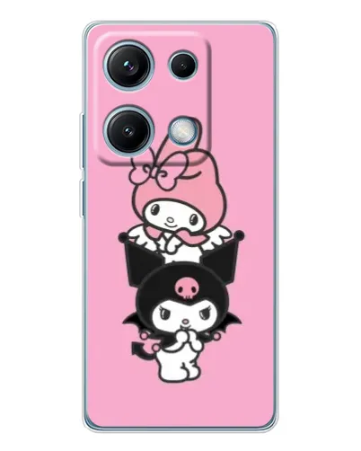 Чехол для Xiaomi Redmi Note 14S с картинкой «My Melody и Kuromi» Чехол для Xiaomi Redmi Note 14S с картинкой «My Melody и Kuromi»