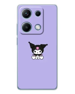 Чехол для Xiaomi Redmi Note 14S с картинкой «Kuromi — фиолетовый минимализм»