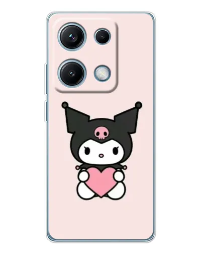 Чехол для Xiaomi Redmi Note 14S с картинкой «Kuromi и сердце» Чехол для Xiaomi Redmi Note 14S с картинкой «Kuromi и сердце»