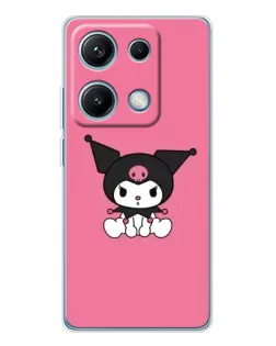 Чехол для Xiaomi Redmi Note 14S с картинкой «Хмурая Kuromi»