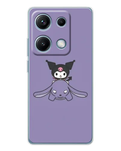 Чехол для Xiaomi Redmi Note 14S с картинкой «Kuromi на лиловом фоне» Чехол для Xiaomi Redmi Note 14S с картинкой «Kuromi на лиловом фоне»