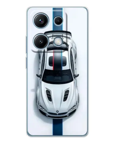 Чехол для Xiaomi Redmi Note 14S с картинкой «Вид сверху — BMW M»