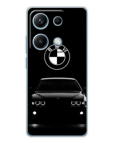 Чехол для Xiaomi Redmi Note 14S с картинкой «BMW — взгляд из темноты»