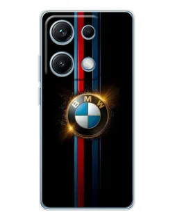 Чехол для Xiaomi Redmi Note 14S с картинкой «BMW M-Power неон»