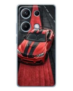 Чехол для Xiaomi Redmi Note 14S с картинкой «BMW на красной дорожке»