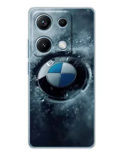 Чохол для Xiaomi Redmi Note 14S з картинкою «Логотип BMW — лід»