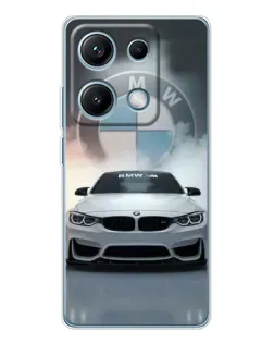 Чохол для Xiaomi Redmi Note 14S з картинкою «BMW в білому диму»