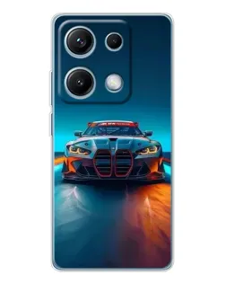 Чохол для Xiaomi Redmi Note 14S з картинкою «BMW — вогні неону»