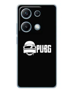 Чехол для Xiaomi Redmi Note 14S с картинкой «PUBG — классический лого»