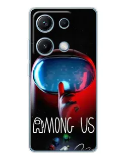 Чохол для Xiaomi Redmi Note 14S з картинкою «Червоний імпостер — макро» Чохол для Xiaomi Redmi Note 14S з картинкою «Червоний імпостер — макро»