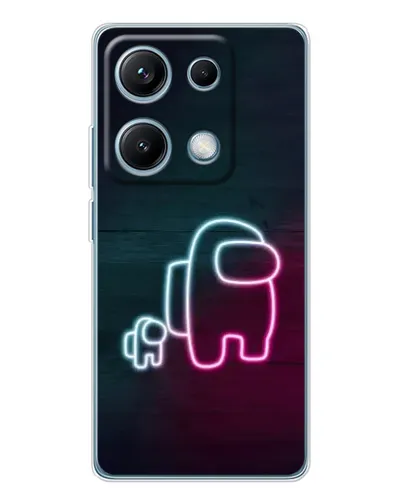 Чехол для Xiaomi Redmi Note 14S с картинкой «Among Us неон-арт» Чехол для Xiaomi Redmi Note 14S с картинкой «Among Us неон-арт»