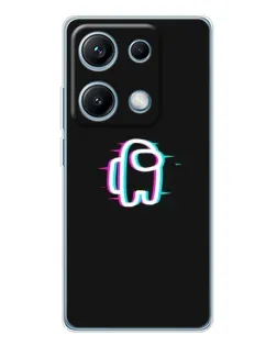 Чехол для Xiaomi Redmi Note 14S с картинкой «Among Us неон»