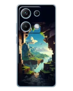 Чехол для Xiaomi Redmi Note 14S с картинкой «Вид из пещеры»