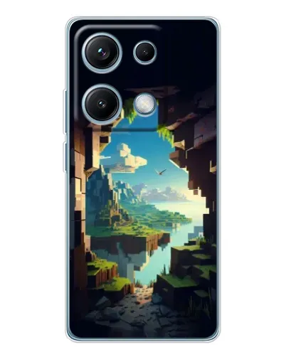 Чехол для Xiaomi Redmi Note 14S с картинкой «Вид из пещеры»