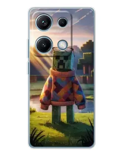Чехол для Xiaomi Redmi Note 14S с картинкой «Крипер в свитере»