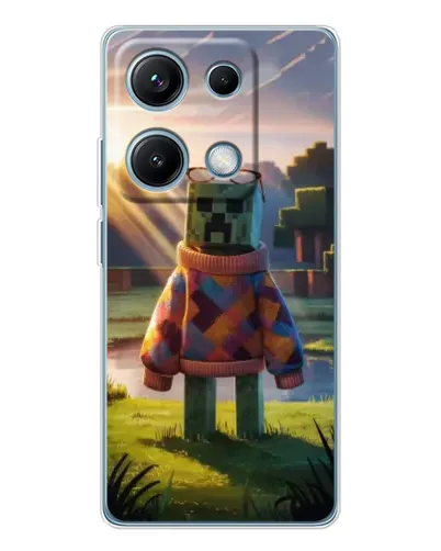 Чехол для Xiaomi Redmi Note 14S с картинкой «Крипер в свитере»
