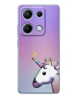 Чехол для Xiaomi Redmi Note 14S с картинкой «Единорог градиент»