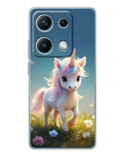 Чехол для Xiaomi Redmi Note 14S с картинкой «Единорог на поляне» Чехол для Xiaomi Redmi Note 14S с картинкой «Единорог на поляне»