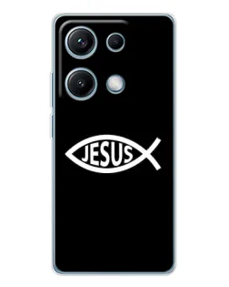 Чехол для Xiaomi Redmi Note 14S с картинкой «Классический Jesus»