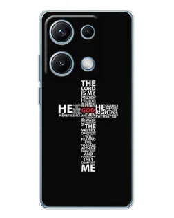 Чохол для Xiaomi Redmi Note 14S з картинкою «Текстовий хрест»