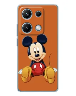 Чехол для Xiaomi Redmi Note 14S с картинкой «Микки отдыхает»