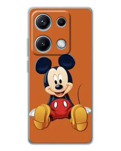 Чехол для Xiaomi Redmi Note 14S с картинкой «Микки отдыхает»