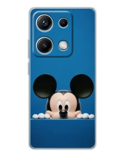 Чехол для Xiaomi Redmi Note 14S с картинкой «Микки выглядывает»