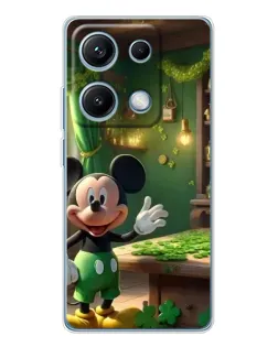 Чехол для Xiaomi Redmi Note 14S с картинкой «Микки в мастерской»