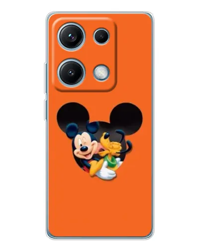 Чехол для Xiaomi Redmi Note 14S с картинкой «Сердце Микки Минни»