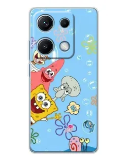 Чехол для Xiaomi Redmi Note 14S с картинкой «Веселые пузырьки»