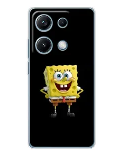 Чехол для Xiaomi Redmi Note 14S с картинкой «Классический Губка Боб»