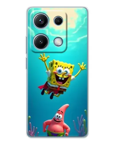 Чохол для Xiaomi Redmi Note 14S з картинкою «Спанч Боб під водою» Чохол для Xiaomi Redmi Note 14S з картинкою «Спанч Боб під водою»
