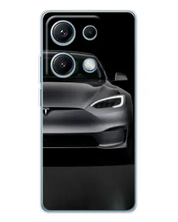 Чехол для Xiaomi Redmi Note 14S с картинкой «Tesla Model S Look»