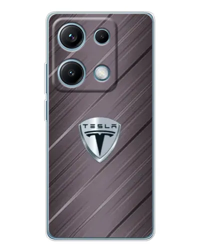 Чехол для Xiaomi Redmi Note 14S с картинкой «Металлическая текстура Tesla» Чехол для Xiaomi Redmi Note 14S с картинкой «Металлическая текстура Tesla»