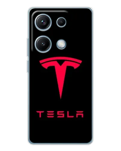 Чехол для Xiaomi Redmi Note 14S с картинкой «Tesla Red Logo» Чехол для Xiaomi Redmi Note 14S с картинкой «Tesla Red Logo»