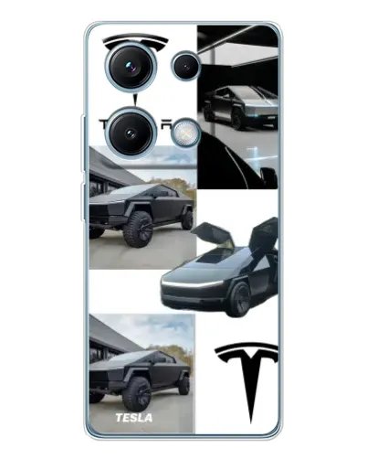 Чехол для Xiaomi Redmi Note 14S с картинкой «Коллаж Cybertruck Tesla» Чехол для Xiaomi Redmi Note 14S с картинкой «Коллаж Cybertruck Tesla»
