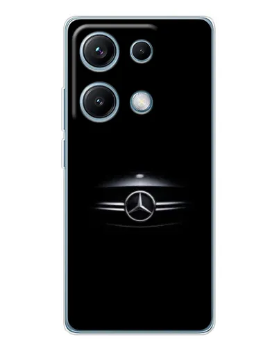 Чехол для Xiaomi Redmi Note 14S с картинкой «Mercedes — абстрактные линии»
