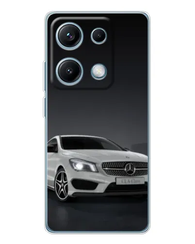 Чехол для Xiaomi Redmi Note 14S с картинкой «Mercedes AMG GT Silver»