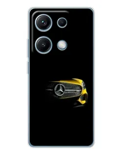 Чехол для Xiaomi Redmi Note 14S с картинкой «Mercedes — ретро стиль»