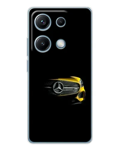 Чехол для Xiaomi Redmi Note 14S с картинкой «Mercedes — ретро стиль»