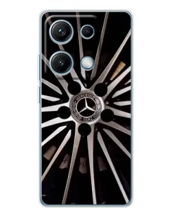 Чехол для Xiaomi Redmi Note 14S с картинкой «Диск Mercedes»