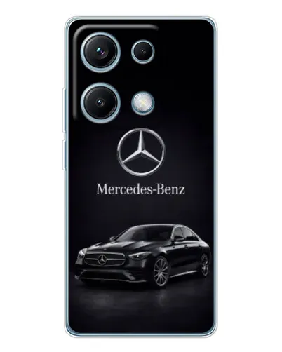 Чехол для Xiaomi Redmi Note 14S с картинкой «Mercedes — решетка радиатора»