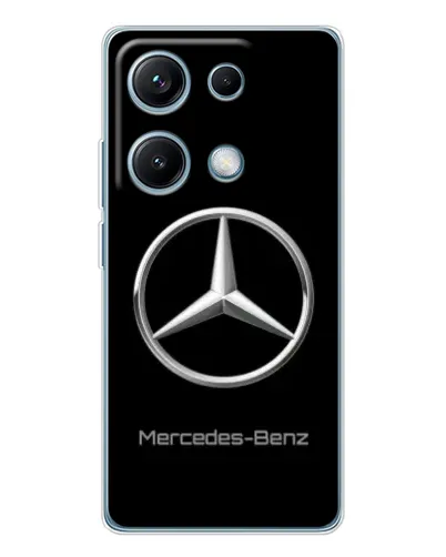 Чехол для Xiaomi Redmi Note 14S с картинкой «Mercedes Silver Logo»